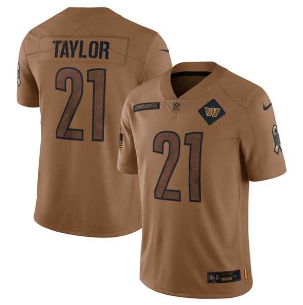 Men's Washington Commanders #21 Sean Taylor 2023 Brown Salute To Service Limited Football Stitched Jersey Dyin,We sell and wholesale Men's Washington Commanders #21 Sean Taylor 2023 Brown Salute To Service Limited Football Stitched Jersey Dyin on line form chian!